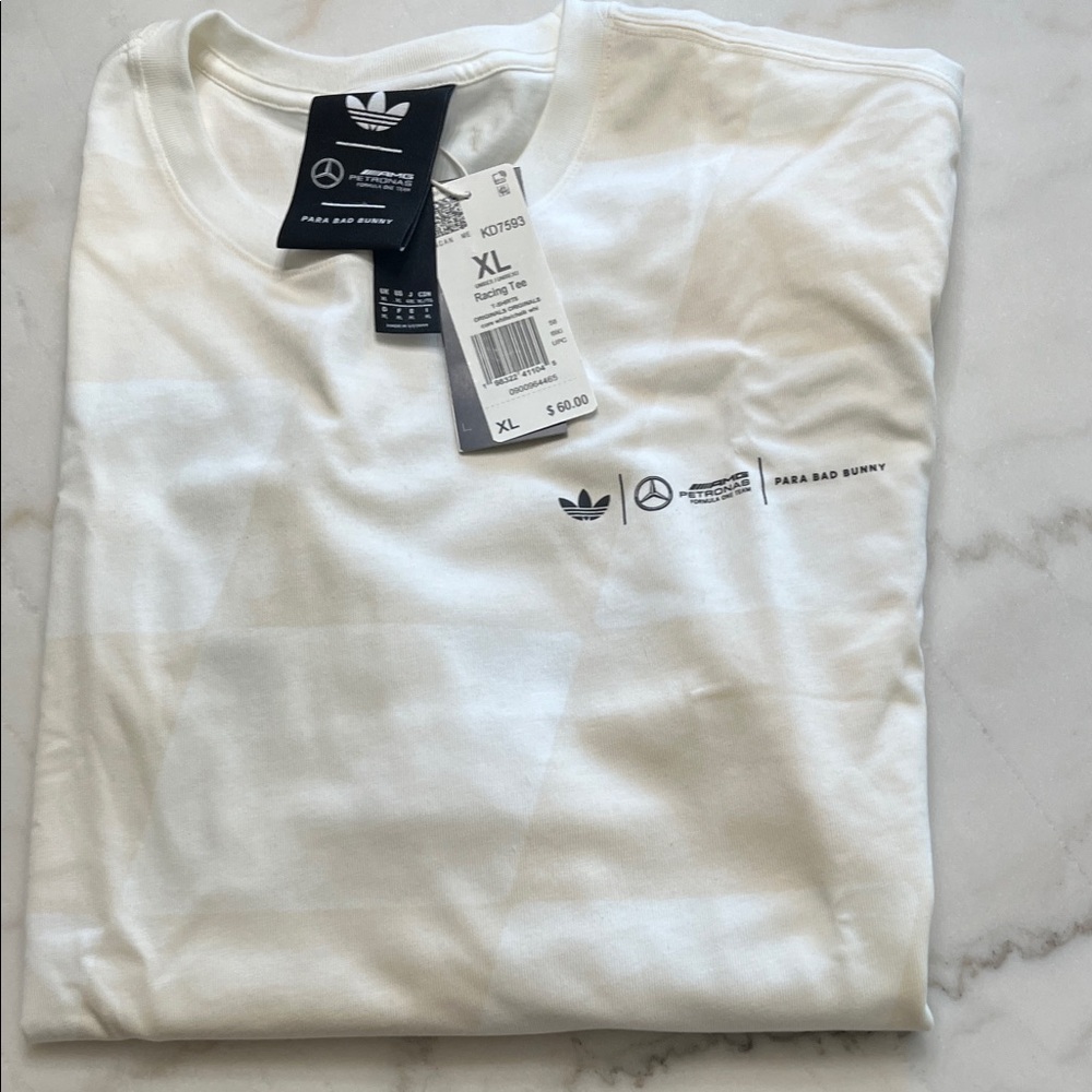 Adidas White Short Sleeve Tee